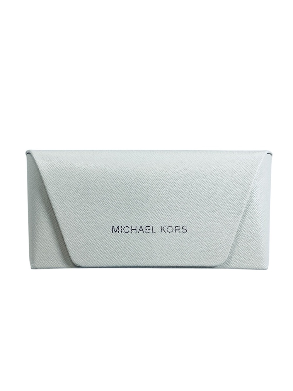 🦋 Michael Kors Cream Textured Eyewear Case with Metallic Logo